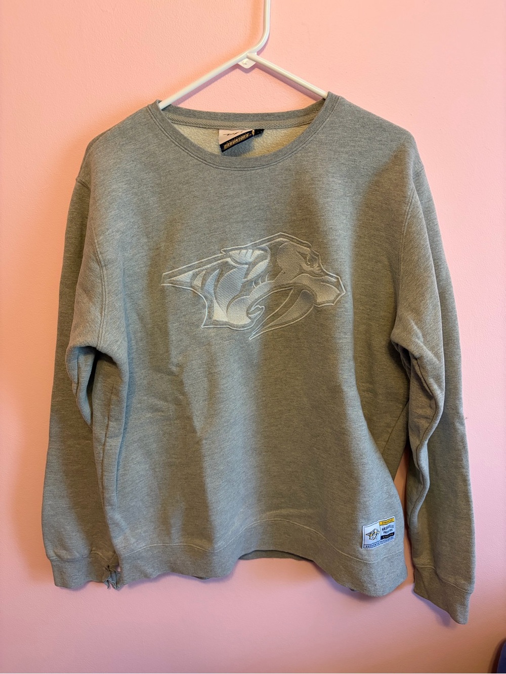 Nashville Predators NHL Gray Crewneck